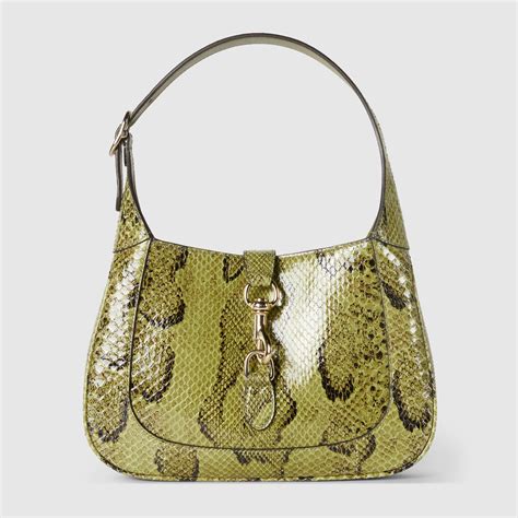 Gucci Jackie Python Shoulder Bag 